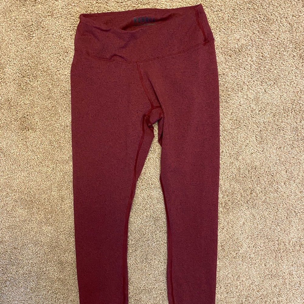 Nobull wine heathered leggings